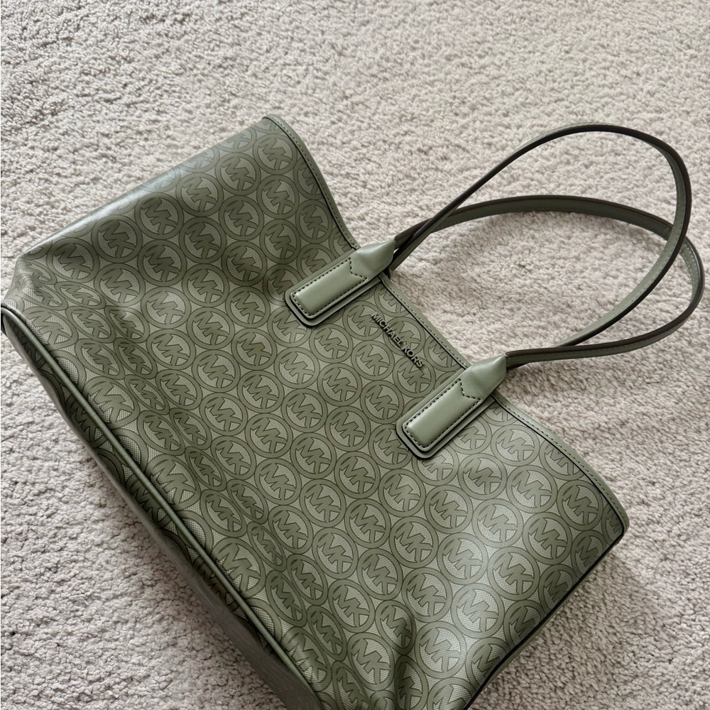 Michael Kors Sage Green Logo Tote
